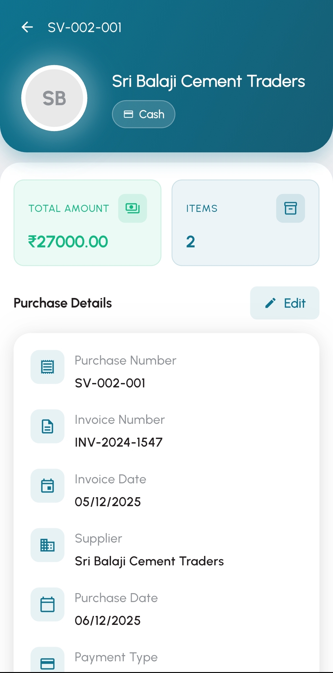 Track purchases & stock